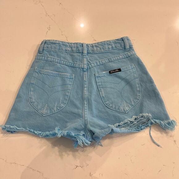 ROLLA'S Duster High Rise Shorts in Bluebird Size 24 - Picture 3 of 10